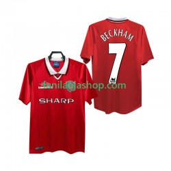 Manchester United Pelipaidat BECKHAM 7 2000 Retro Kotipelipaita 1999 Lyhythihainen ,Miehet