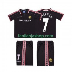 Manchester United Pelipaidat Beckham 7 Retro Vieraspelipaita 1998 1999 Lyhythihainen ,Lapset