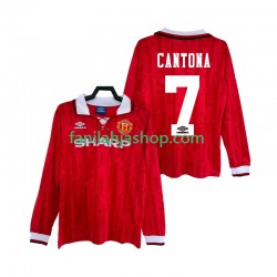Manchester United Pelipaidat CANTONA 7 1992 Retro Kotipelipaita 1994 Pitkähihainen ,Miehet