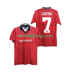Manchester United Pelipaidat CANTONA 7 1996 Retro Kotipelipaita 1994 Lyhythihainen ,Miehet