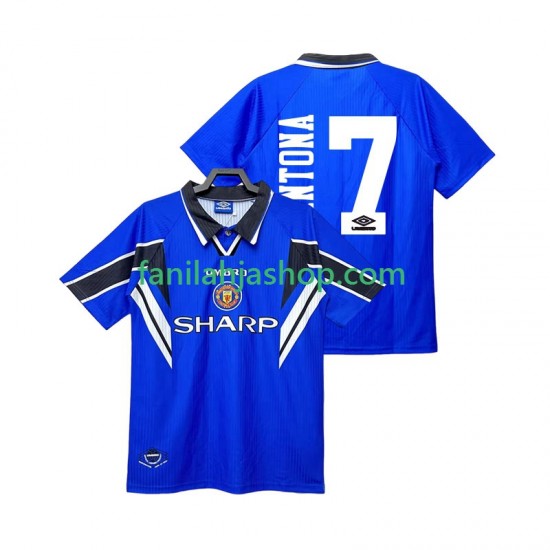 Manchester United Pelipaidat CANTONA 7 1996 Retro Kolmaspelipaita 1998 Lyhythihainen ,Miehet