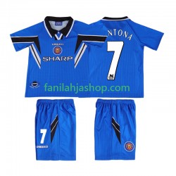 Manchester United Pelipaidat CONTONA 7 1996 Retro Kolmaspelipaita 1998 Lyhythihainen ,Lapset