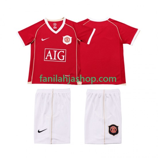 Manchester United Pelipaidat 2007 Retro Kotipelipaita 2006 Lyhythihainen ,Lapset