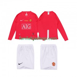 Manchester United Pelipaidat Premier League 2009 Retro Kotipelipaita 2008 Pitkähihainen ,Lapset