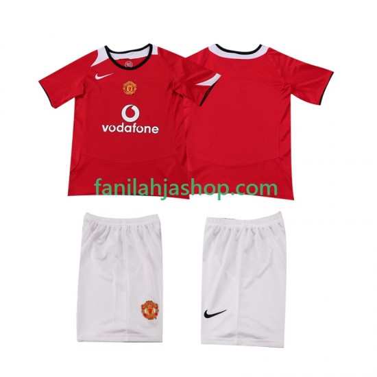 Manchester United Pelipaidat 2005 Retro Kotipelipaita 2006 Lyhythihainen ,Lapset