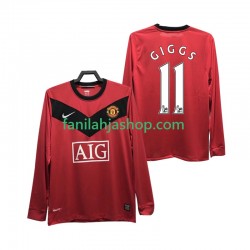 Manchester United Pelipaidat GIGGS 11 2009 Retro Kotipelipaita 2010 Pitkähihainen ,Miehet