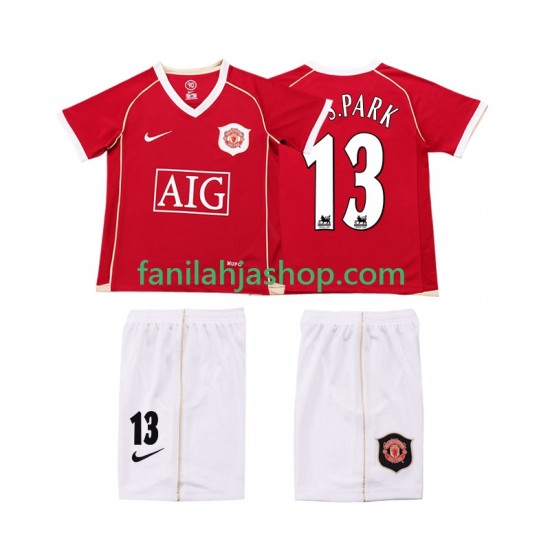 Manchester United Pelipaidat J.S.PARK 13 2007 Retro Kotipelipaita 2006 Lyhythihainen ,Lapset