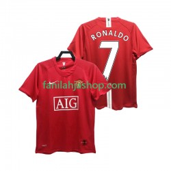 Manchester United Pelipaidat RONALDO 7 Premier League 2007 Retro Kotipelipaita 2008 Lyhythihainen ,Miehet