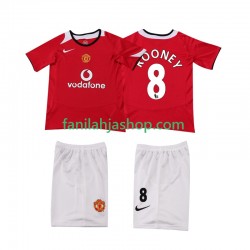 Manchester United Pelipaidat ROONEY 8 2005 Retro Kotipelipaita 2006 Lyhythihainen ,Lapset