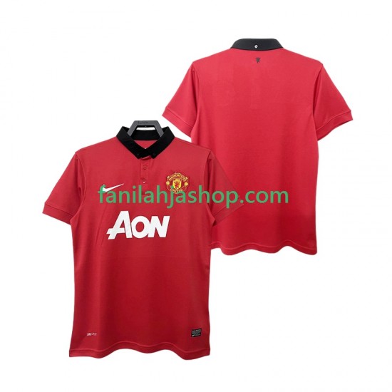 Manchester United Pelipaidat 2013 2014 Retro Kotipelipaita Lyhythihainen ,Miehet
