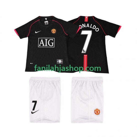 Manchester United Pelipaidat Ronaldo 7 2007 Retro Vieraspelipaita 2008 Lyhythihainen ,Lapset