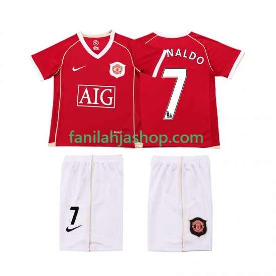 Manchester United Pelipaidat Ronaldo 7 2007 Retro Kotipelipaita 2006 Lyhythihainen ,Lapset