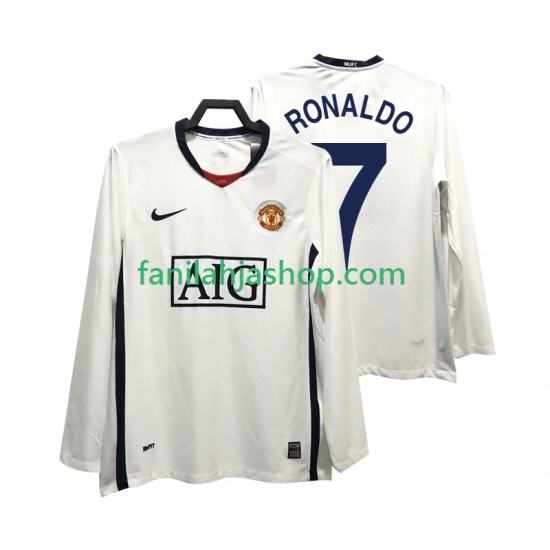 Manchester United Pelipaidat Ronaldo 7 Premier League 2009 Retro Vieraspelipaita 2008 Pitkähihainen ,Miehet