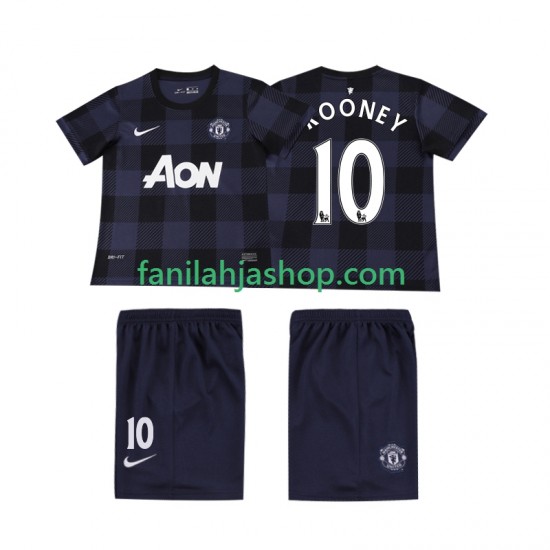 Manchester United Pelipaidat Rooney 10 2013 2014 Retro Vieraspelipaita Lyhythihainen ,Lapset