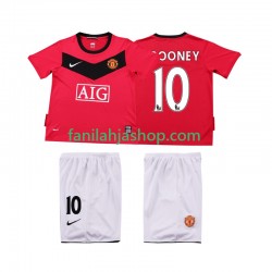 Manchester United Pelipaidat Rooney 10 2009 Retro Kotipelipaita 2010 Lyhythihainen ,Lapset