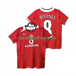 Manchester United Pelipaidat Rooney 8 2005 Retro Kotipelipaita 2006 Lyhythihainen ,Miehet