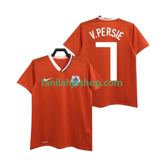 Alankomaat Pelipaidat Robin van Persie 7 Retro Kotipelipaita 2008 Lyhythihainen ,Miehet