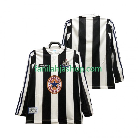 Newcastle United Pelipaidat 1995 1997 Retro Kotipelipaita Pitkähihainen ,Miehet