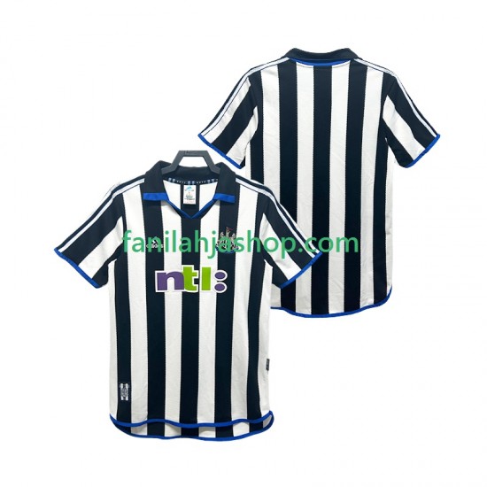 Newcastle United Pelipaidat 2000 2001 Retro Kotipelipaita Lyhythihainen ,Miehet