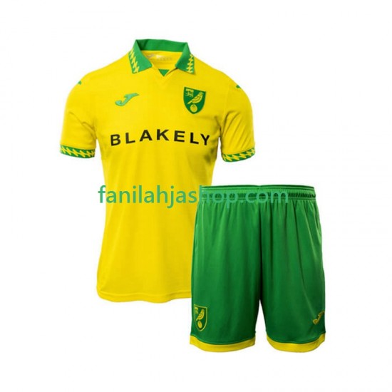 Norwich City Pelipaidat Kotipelipaita 2025-2026 Lyhythihainen ,Lapset