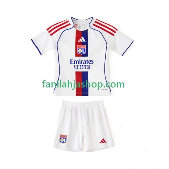 Olympique Lyonnais Pelipaidat Kotipelipaita 2025-2026 Lyhythihainen ,Lapset
