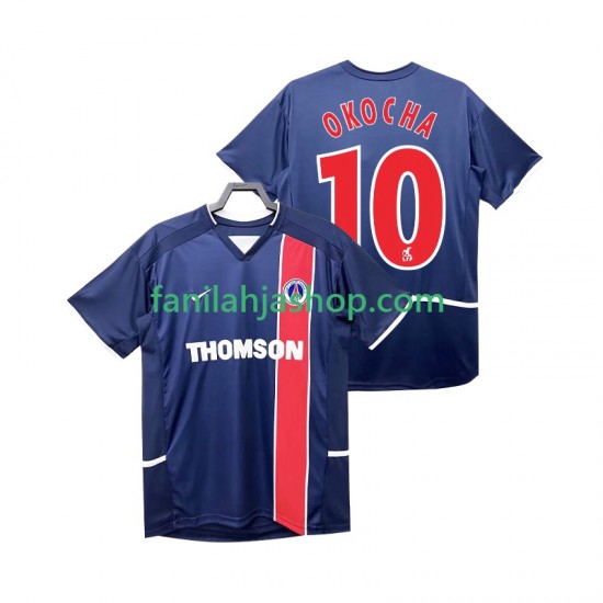 Paris Saint-Germain Pelipaidat OKOCHA 10 2003 Retro Kotipelipaita 2002 Lyhythihainen ,Miehet