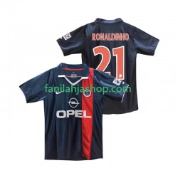 Paris Saint-Germain Pelipaidat RONALDINHO 21 2001 Retro Kotipelipaita 2002 Lyhythihainen ,Miehet