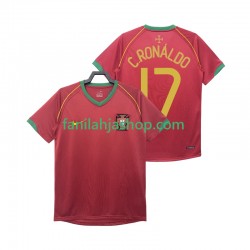Portugali Pelipaidat Crstiano Ronaldo 17 Retro Kotipelipaita 2006 Lyhythihainen ,Miehet