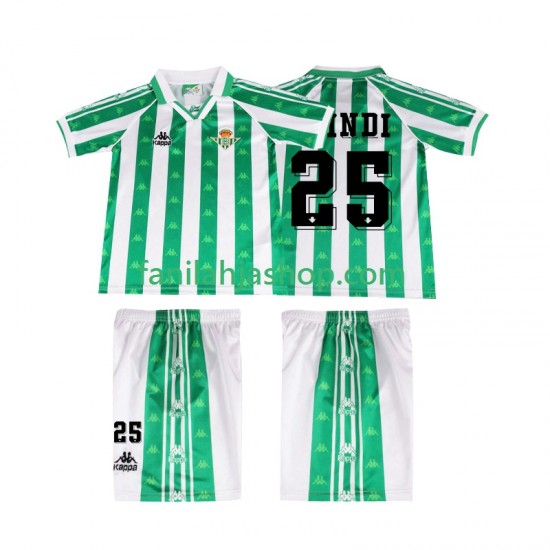 Real Betis Pelipaidat FINIDI 25 1996 1997 Retro Kotipelipaita Lyhythihainen ,Lapset