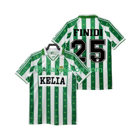 Real Betis Pelipaidat FINIDI 25 1995 1996 Retro Kotipelipaita Lyhythihainen ,Miehet