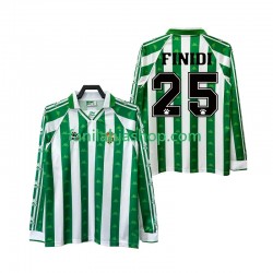Real Betis Pelipaidat FINIDI 25 1996 1997 Retro Kotipelipaita Pitkähihainen ,Miehet