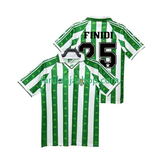 Real Betis Pelipaidat FINIDI 25 1996 1997 Retro Kotipelipaita Lyhythihainen ,Miehet