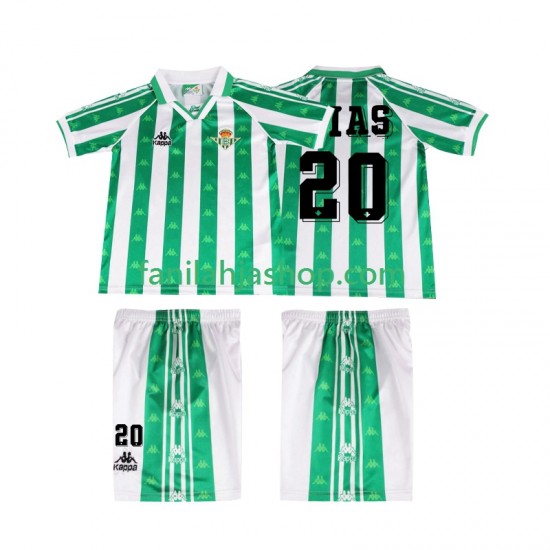 Real Betis Pelipaidat Tomas Olias 20 1996 1997 Retro Kotipelipaita Lyhythihainen ,Lapset