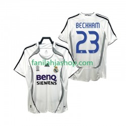 Real Madrid Pelipaidat BECKHAM 23 2007 Retro Kotipelipaita 2006 Lyhythihainen ,Miehet