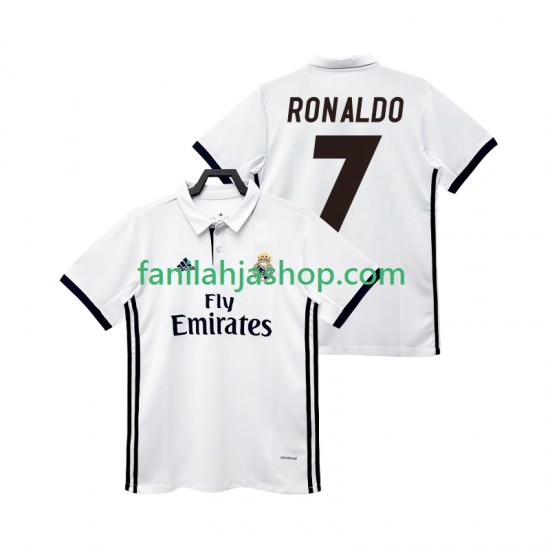 Real Madrid Pelipaidat CRISTIANO RONALDO 7 2017 2018 Retro Kotipelipaita Lyhythihainen ,Miehet
