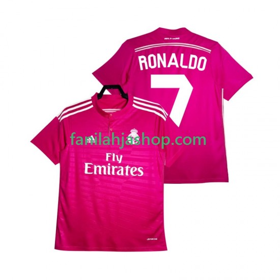 Real Madrid Pelipaidat Cristiano Ronaldo 7 2014 2015 Retro Vieraspelipaita Lyhythihainen ,Miehet
