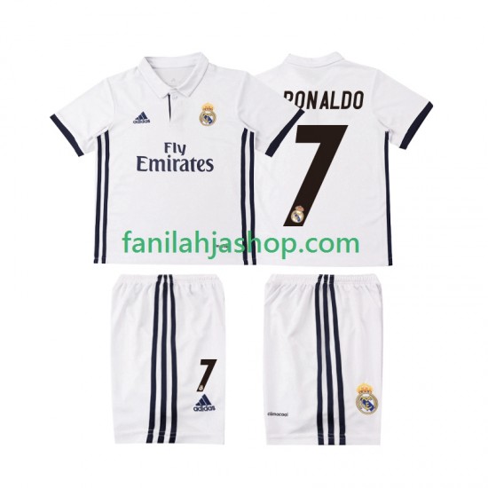 Real Madrid Pelipaidat Cristiano Ronaldo 7 2016 2017 Retro Kotipelipaita Lyhythihainen ,Lapset