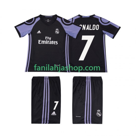 Real Madrid Pelipaidat Cristiano Ronaldo 7 2016 2017 Retro Kolmaspelipaita Lyhythihainen ,Lapset