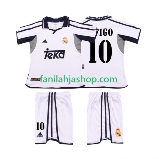 Real Madrid Pelipaidat FIGO 10 2001 Retro Kotipelipaita 2002 Lyhythihainen ,Lapset