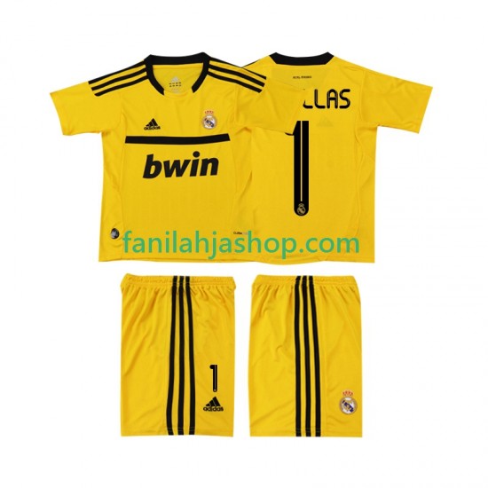 Real Madrid Pelipaidat CASILLAS 1 2012 Maalivahdin Retro Kotipelipaita 2011 Lyhythihainen ,Lapset