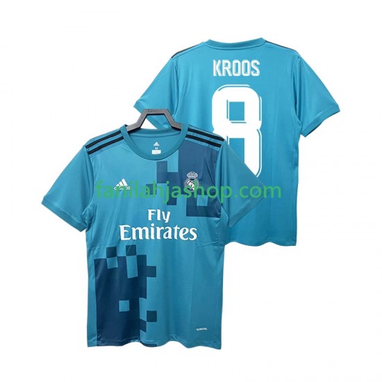 Real Madrid Pelipaidat KROOS 8 2017 2018 Retro Kolmaspelipaita Lyhythihainen ,Miehet