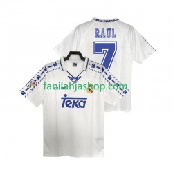 Real Madrid Pelipaidat RAUL 7 1996 1997 Retro Kotipelipaita Lyhythihainen ,Miehet