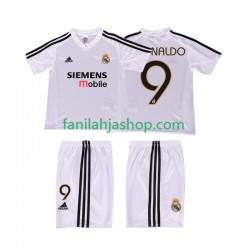 Real Madrid Pelipaidat RONALDO 9 5 Retro Kotipelipaita 2004 2002 Lyhythihainen ,Lapset