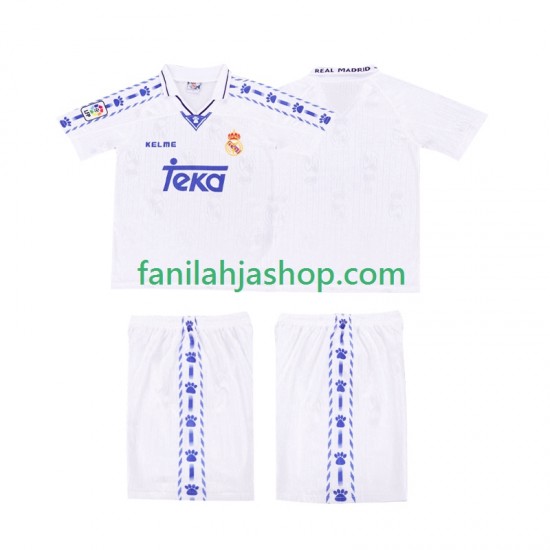 Real Madrid Pelipaidat 1996-1997 Retro Kotipelipaita Lyhythihainen ,Lapset