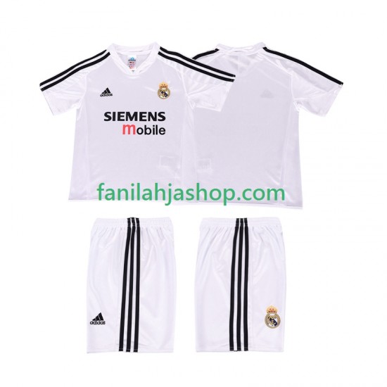 Real Madrid Pelipaidat 5 Retro Kotipelipaita 2004 2002 Lyhythihainen ,Lapset