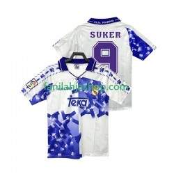 Real Madrid Pelipaidat SUKER 9 1996 1997 Retro Kolmaspelipaita Lyhythihainen ,Miehet