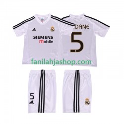 Real Madrid Pelipaidat ZIDANE 5 5 Retro Kotipelipaita 2004 2002 Lyhythihainen ,Lapset