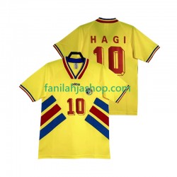 Romania Pelipaidat Hagi 10 Retro Kotipelipaita 1994 Lyhythihainen ,Miehet