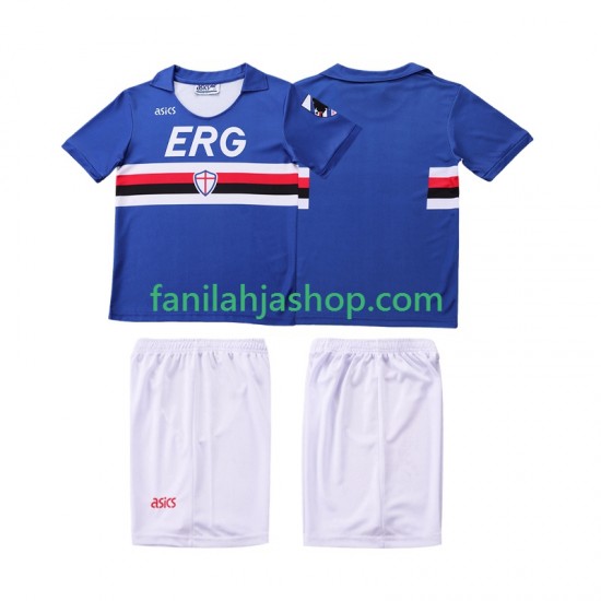 Sampdoria Pelipaidat 1990 1991 Retro Kotipelipaita Lyhythihainen ,Lapset