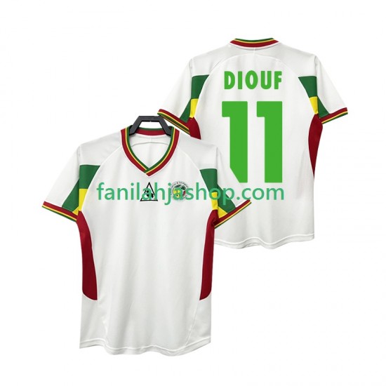 Senegal Pelipaidat DIOUF 11 Retro Kotipelipaita 2002 Lyhythihainen ,Miehet